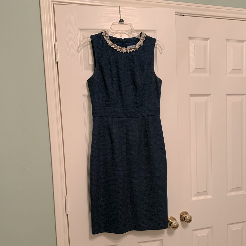 Antonio Melani Embellished Cocktail Dress Size 4 Green